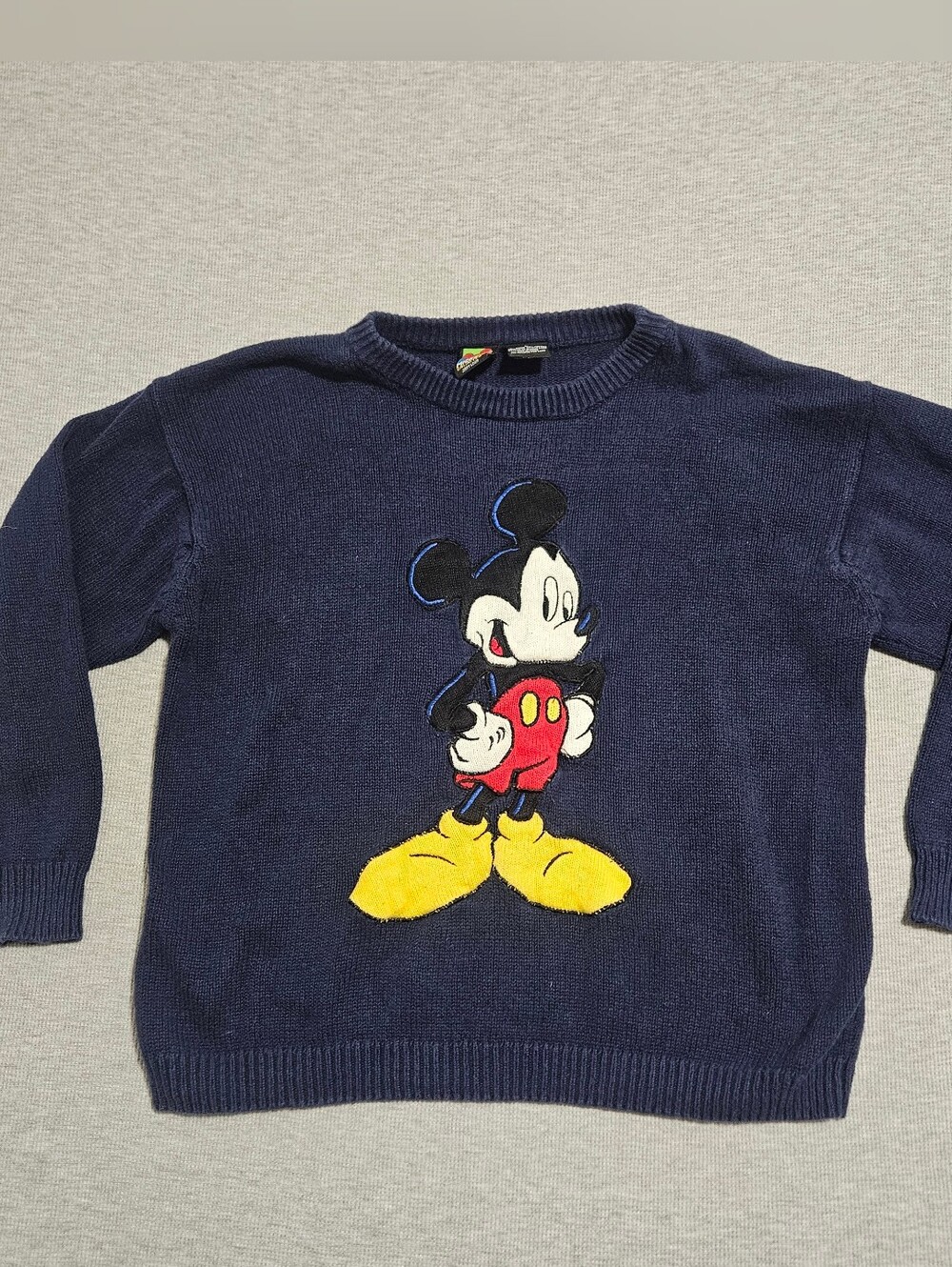 Vintage Disney Navy Crewneck Sweater  Mickey Mouse Mickey Unlimited Tag Large